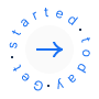 Get started Button white circled