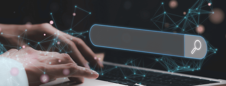 image of an man's hand touching laptop touchpad